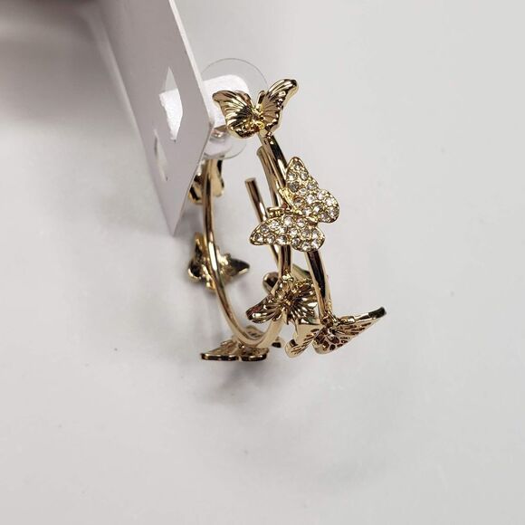 Baublebar Butterfly Hoop Earrings - Picture 4 of 4